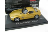 Mercedes-Benz SLS AMG Coupe C197 gold metallic 2009 г. Редкий Шуко!, масштабная модель, 1:43, 1/43, SCHUCO