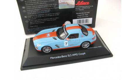 Mercedes-Benz SLS AMG ’Gulf’, масштабная модель, 1:43, 1/43, Schuco