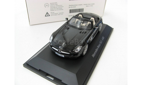 Mercedes-Benz SLS AMG Roadster obsidian black, масштабная модель, scale43, Schuco
