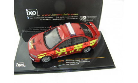 Mitsubishi Lancer Evo X  Fire department 2011 г. SALE!, масштабная модель, 1:43, 1/43, IXO Road (серии MOC, CLC)