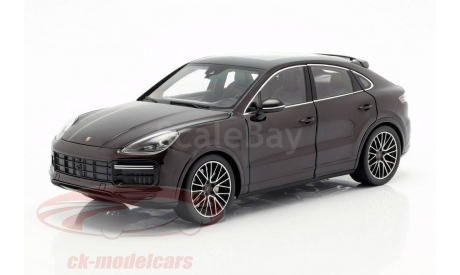 Porsche Cayenne Turbo Coupe 2019 mahogany brown metallic with showcase, масштабная модель, scale18, Norev
