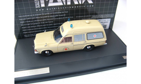 Opel Admiral B Karosserie Miessen Ambulance 1970 Cream SALE!, масштабная модель, scale43, Matrix