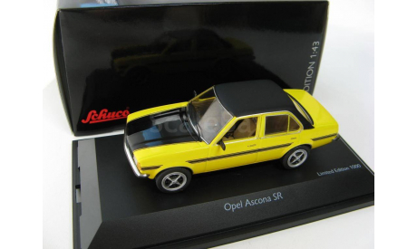 Opel Ascona SR 1975 yellow  black Редкий Шуко!, масштабная модель, 1:43, 1/43, SCHUCO