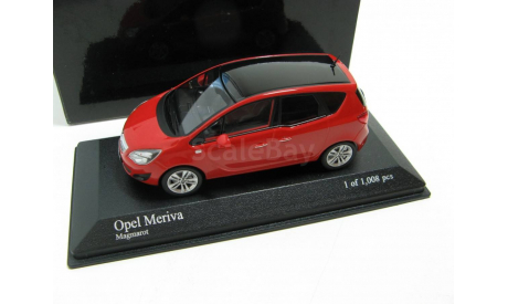 Opel Meriva 2011 magma red, масштабная модель, 1:43, 1/43, Minichamps
