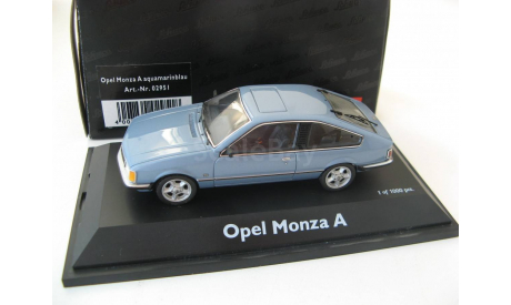 Opel Monza A blue. Редкий Шуко!, масштабная модель, 1:43, 1/43, SCHUCO