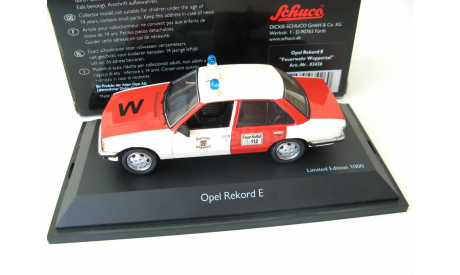 Opel Rekord E Feuerwehr Wuppertal’. Редкий Шуко!, масштабная модель, 1:43, 1/43, SCHUCO