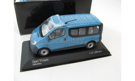 Opel Vivaro Break breeze blue 2001 г., масштабная модель, scale43, Minichamps