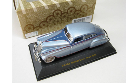 PIERCE ARROW Silver Arrow Metallic light blue & Blue  1933 г. SALE!, масштабная модель, 1:43, 1/43, IXO Museum (серия MUS)