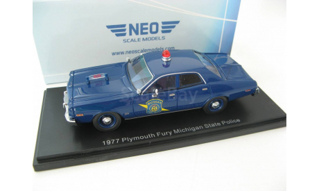 Plymouth Fury 1977 Michigan State Police SALE!, масштабная модель, 1:43, 1/43, Neo Scale Models