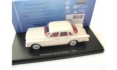 Plymouth Valiant Sedan 1960 beige, масштабная модель, Neo Scale Models, scale43