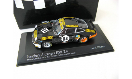 Porsche 911 Carrera RSR Monza 1000 km 1973 GT Class Winners: Schickentanz/Kremer, масштабная модель, scale43, Minichamps