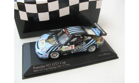 Porsche 911 GT3 Cup #8 IMSA GT3 Challenge G.Vento 2009 г., масштабная модель, 1:43, 1/43, Minichamps