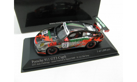 Porsche 911 GT3 CupS GT3 Asia Challenge #22 2009, масштабная модель, 1:43, 1/43, Minichamps