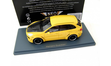 Porsche Cayenne Hamann Guardian 2011 yellow/carbon, масштабная модель, 1:43, 1/43, Neo Scale Models