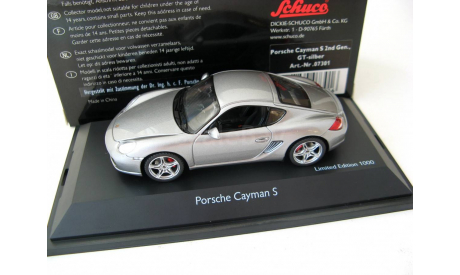 Porsche Cayman S 2nd Gen. GT-silver Редкий Шуко!, масштабная модель, 1:43, 1/43, Schuco