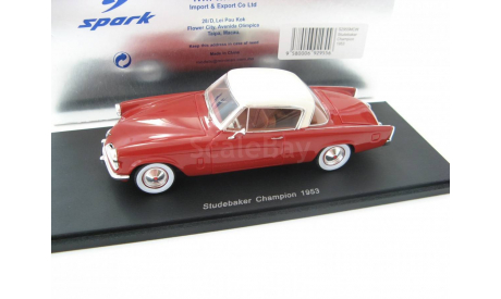 Studebaker Champion 1953 Red, масштабная модель, 1:43, 1/43, Spark