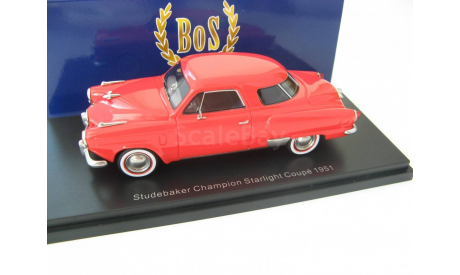 Studebaker Champion 2-Door Coupe 1951 red, масштабная модель, scale43, Best оf Show