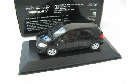 Toyota Auris black, масштабная модель, 1:43, 1/43, Minichamps