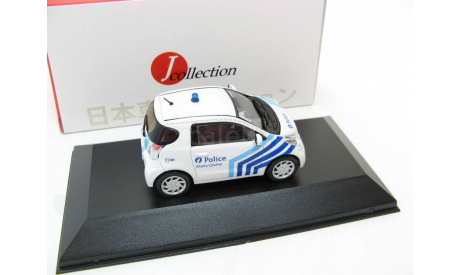 Toyota IQ Police Belgium white/blue 2012 г., масштабная модель, 1:43, 1/43, J-Collection