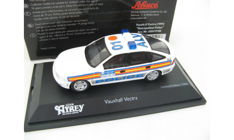 Vauxhall Vectra 1997 ’Metropolitan Police’. Редкий Шуко!, масштабная модель, 1:43, 1/43, Schuco, Vauxhall Motors