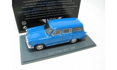 VOLGA GAZ M22 Blue Lim. 300 pcs. 1960 г. RARE!, масштабная модель, 1:43, 1/43, Neo Scale Models, ГАЗ