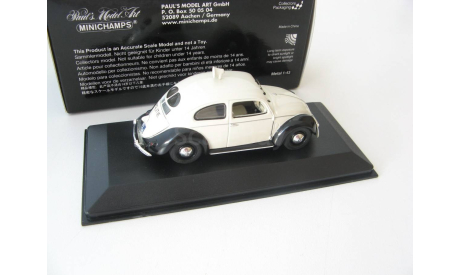 VW 1200 Export police Netherlands 1951 white, масштабная модель, scale43, Minichamps, Volkswagen