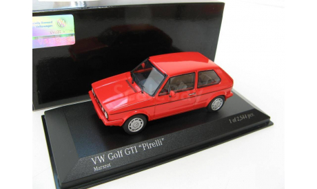 VW Golf GTI Pirelli Red 1983 г., масштабная модель, 1:43, 1/43, Minichamps, Volkswagen