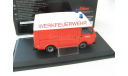 VW LT35 MAN WERKFEUERWEHR (пожарный фургон с высокой крышей) 1975г. Редкий Шуко!, масштабная модель, 1:43, 1/43, SCHUCO, Volkswagen