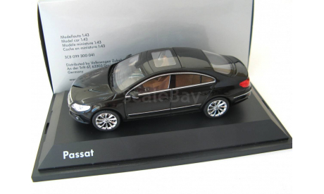 VW Passat CC black metallic 2008 г. Редкий Шуко!, масштабная модель, SCHUCO, Volkswagen, scale43