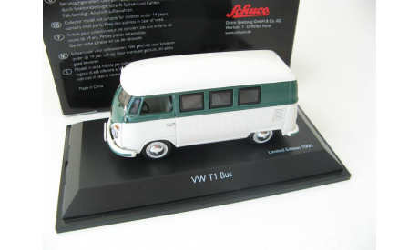 VW T1 Bus green/white. Редкий Шуко!, масштабная модель, scale43, Schuco, Volkswagen