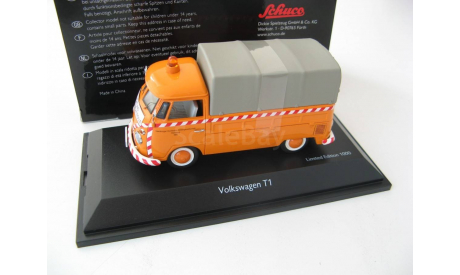 VW T1 pritsche ’Schienenkontrolle’. Редкий Шуко!, масштабная модель, 1:43, 1/43, SCHUCO, Volkswagen