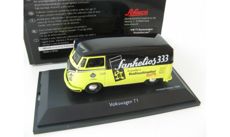 VW T1 ’Sanhelios 1’, black-yellow Редкий Шуко!, масштабная модель, 1:43, 1/43, Schuco, Volkswagen