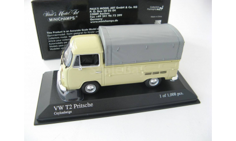 VW T2 Pritschenwagen 1972 beige, масштабная модель, 1:43, 1/43, Minichamps, Volkswagen