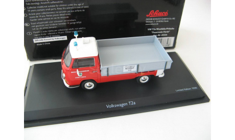 VW T2a бортовой пожарный ’Feuerwehr Fürth’ Редкий Шуко!, масштабная модель, Schuco, Volkswagen, scale43