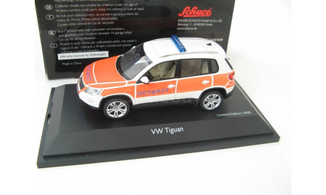 VW Tiguan ’Track&Field’ ’Notarzt’ 2008 (пожарный). Редкий Шуко!, масштабная модель, scale43, SCHUCO, Volkswagen