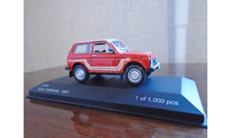 Lada Niva California Red, масштабная модель, WhiteBox, scale43, ВАЗ