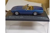 Maserati Ghibli Spyder 1:43, масштабная модель, Minichamps, scale43