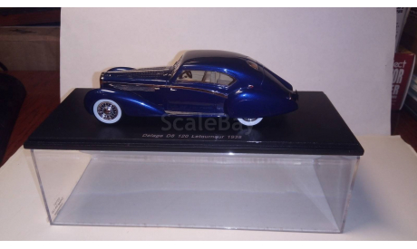 Delage D8 120 Letourneur 1938 1:43, масштабная модель, Spark, scale43