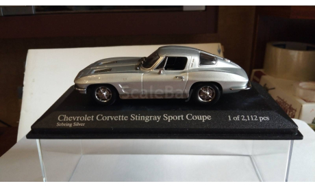 Chevrolet Corvette Coupe 1963 1:43, масштабная модель, Minichamps, 1/43