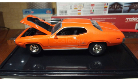 Plymouth GTX 1971 1:43, масштабная модель, Mattel Hot Wheels, 1/43