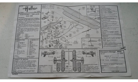 Nieuport Delage NiD 622 1:72 Heller  224, сборные модели авиации, scale72