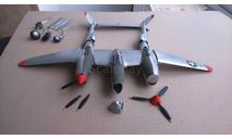 P-38 Lightning, сборные модели авиации, scale32