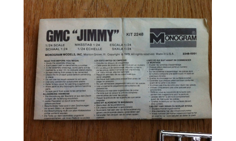 GMC Jimmy, сборная модель автомобиля, Monogram, 1:24, 1/24