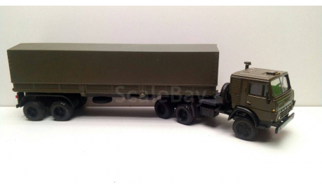 Элекон Камаз 5410 п/п тент хаки, масштабная модель, 1:43, 1/43