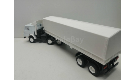 Элекон Камаз 5410 тент белый, масштабная модель, 1:43, 1/43