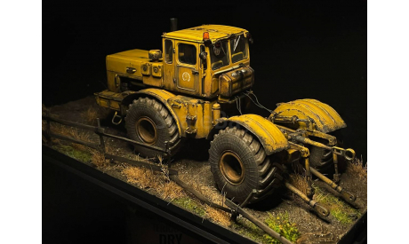 Кировец К-701 ( из модели Аист ) на винетке, масштабная модель трактора, Автоистория (АИСТ), scale43