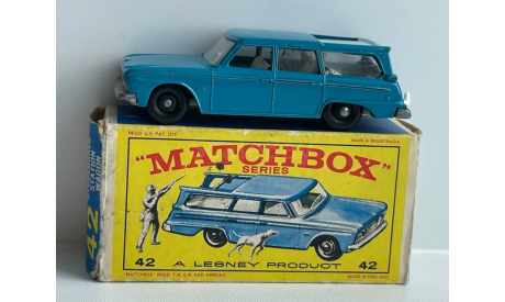 Модель 1:64 Studebaker station wagon matchbox №42, масштабная модель, scale64