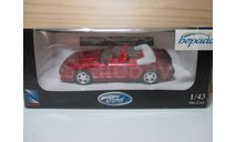 FORD MUSTANG GT CONVERTIBLE  1989  NEW RAY красный, масштабная модель, scale0
