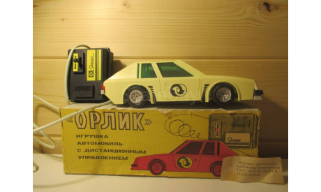 АВТОМОБИЛЬ ИГРУШКА ОРЛИК на пульте управления СССР оригинальная коробка ПРОМПРИБОР новая, масштабная модель, scale0