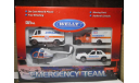 EMERGENCY  TEAM  WELLY  НАБОР МАШИНОК, масштабная модель, scale0, Volkswagen